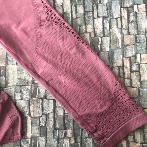 Gymshark Seamless Cropped Leggings Sz L - Picture 5 of 10